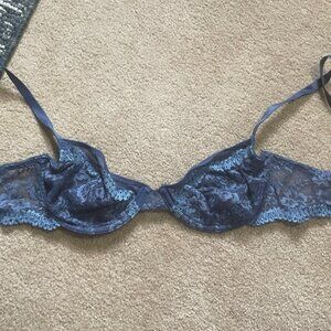 Forever 21 Navy Blue Lace Bra – Size 32B